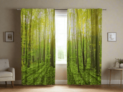 Photo by Printing - Nature and Forest in Green Tones - Order Tapetenshop.lv