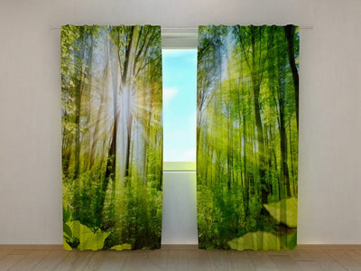 Summer day and night curtains - warm sunlight - by its size on a walletenshop.lv