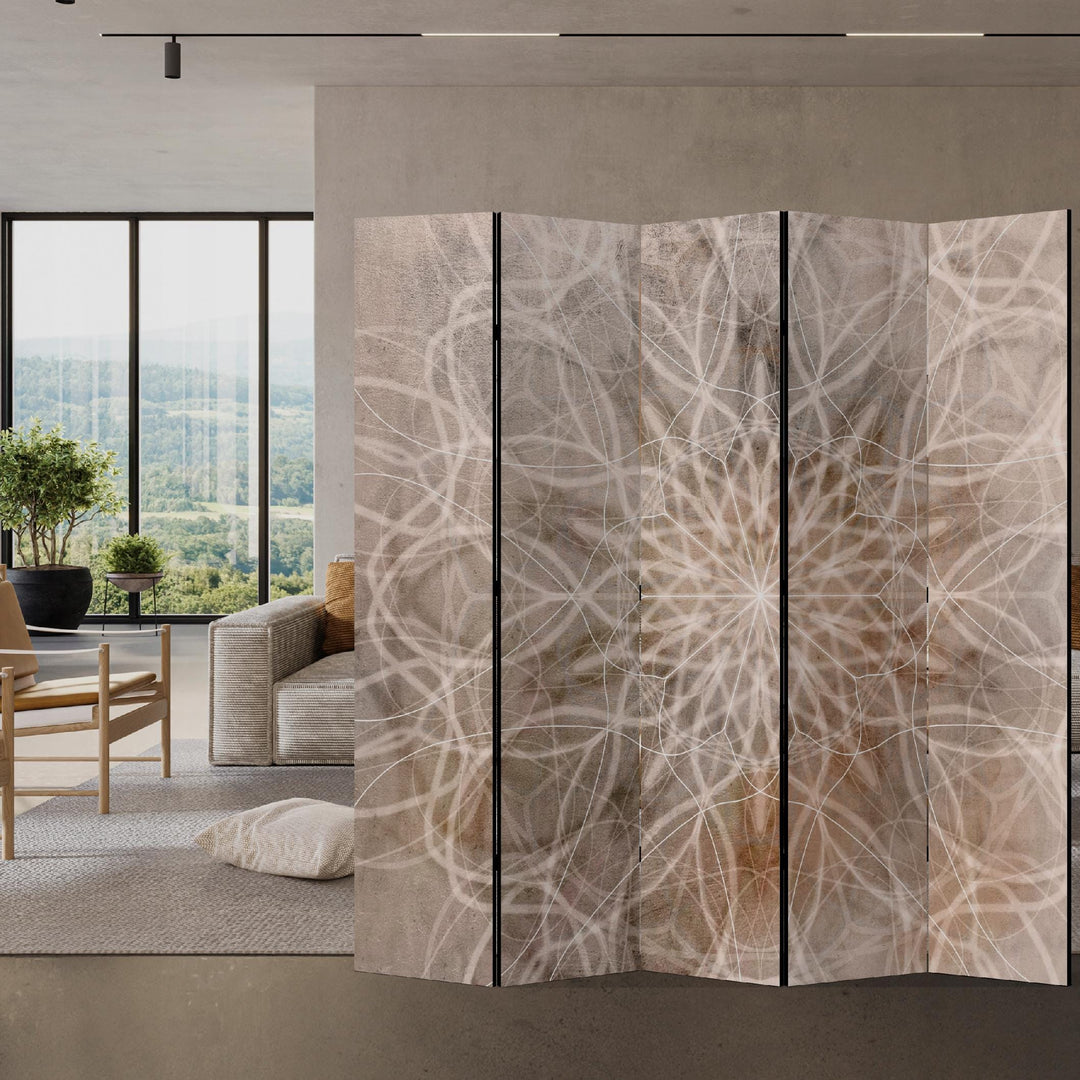 Aizslietnis, 225x172, Harmonija - ar mandala rakstu brūnos toņos L-ART