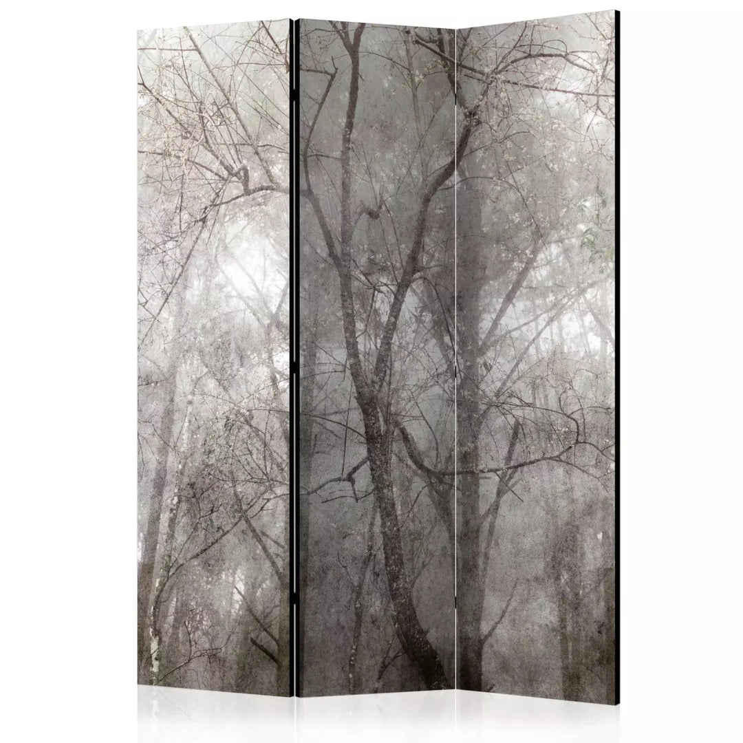 Aizslietnis - ainava ar meža skatu pelēkos toņos: 135x172 cm ART
