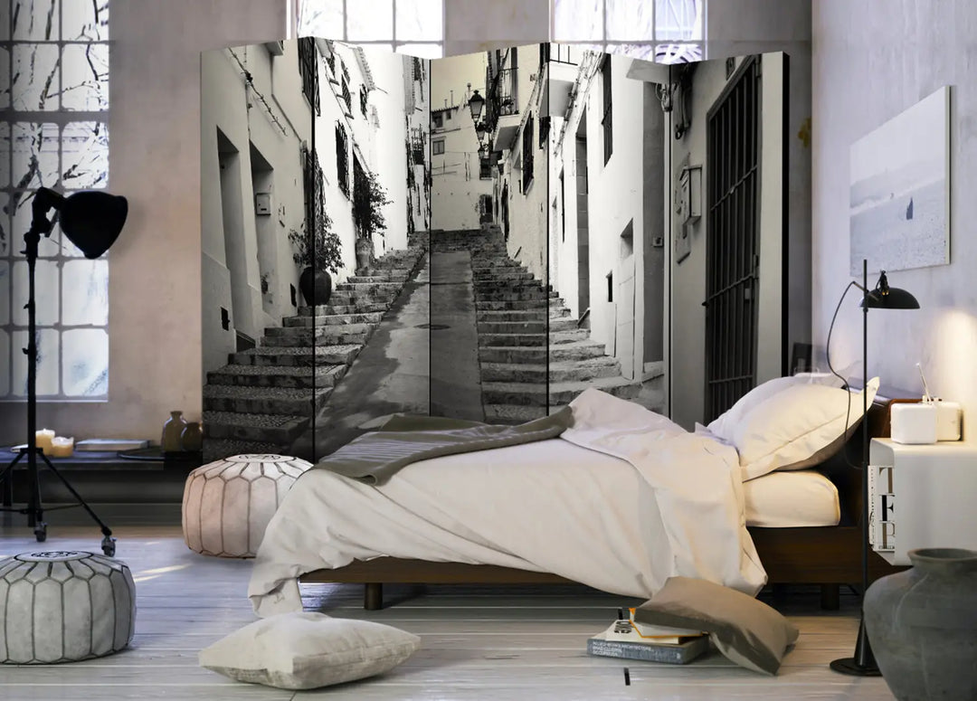 Aizslietnis - Altea II vecpilsēta – melnbalta pilsētas arhitektūra Eiropā ART XL