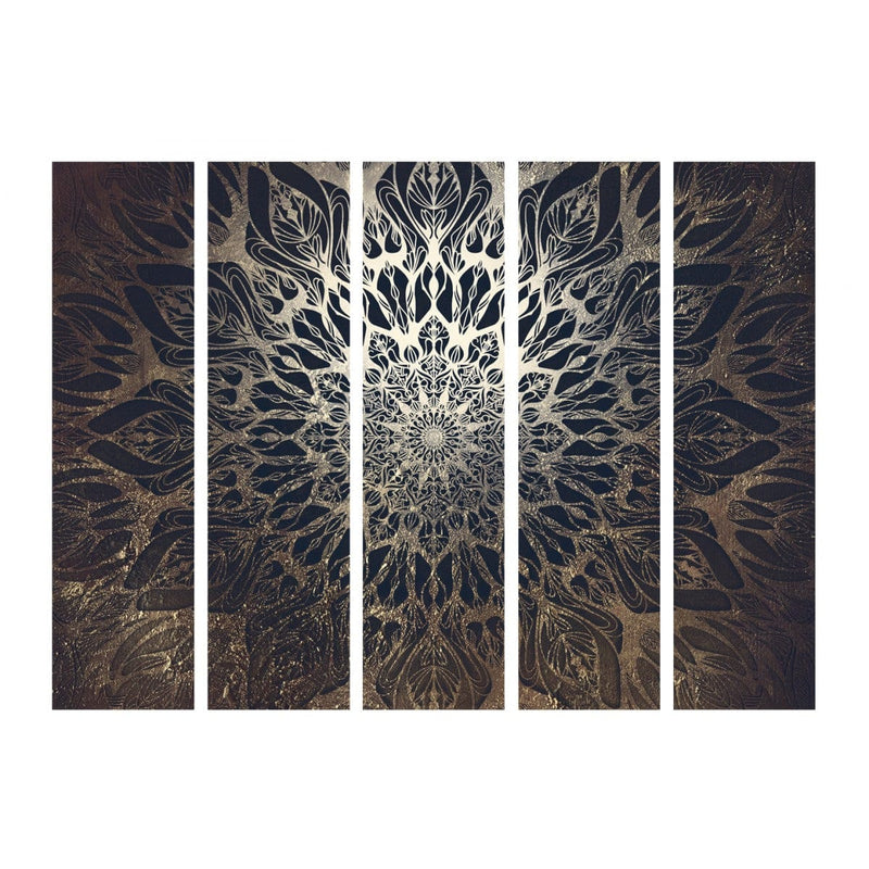 Aizslietnis ar austrumu ornamentu - Zirnekļtīkls (brūns) II 225x172 cm ART
