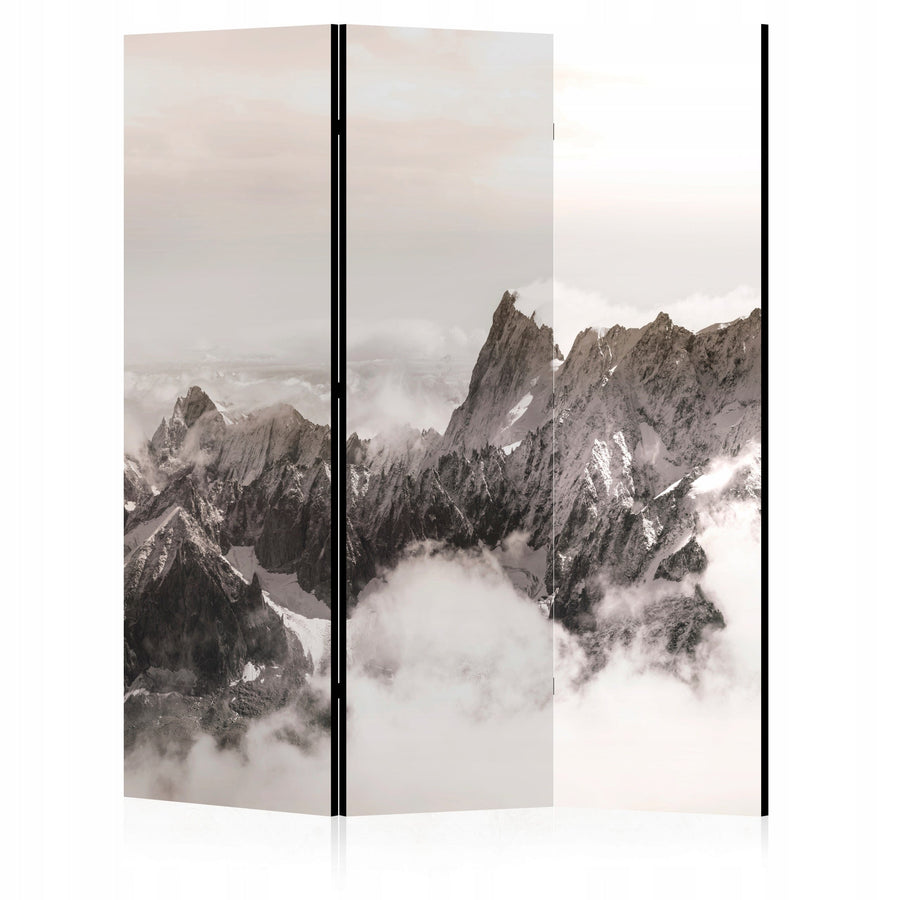 Dekoratīvais aizslietnis, vienpusējs, 135x172, Kalnu ainava (Sēpija) L-ART