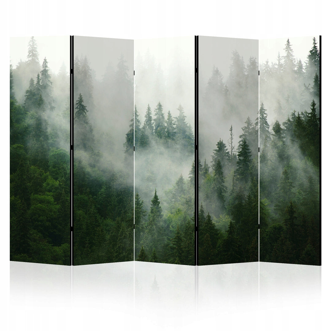 Aizslietnis, divpusējs, 225x172, Miglainais mežs, ar dabiskiem toņiem, mieru un ziemeļniecisku noskaņu L-ART