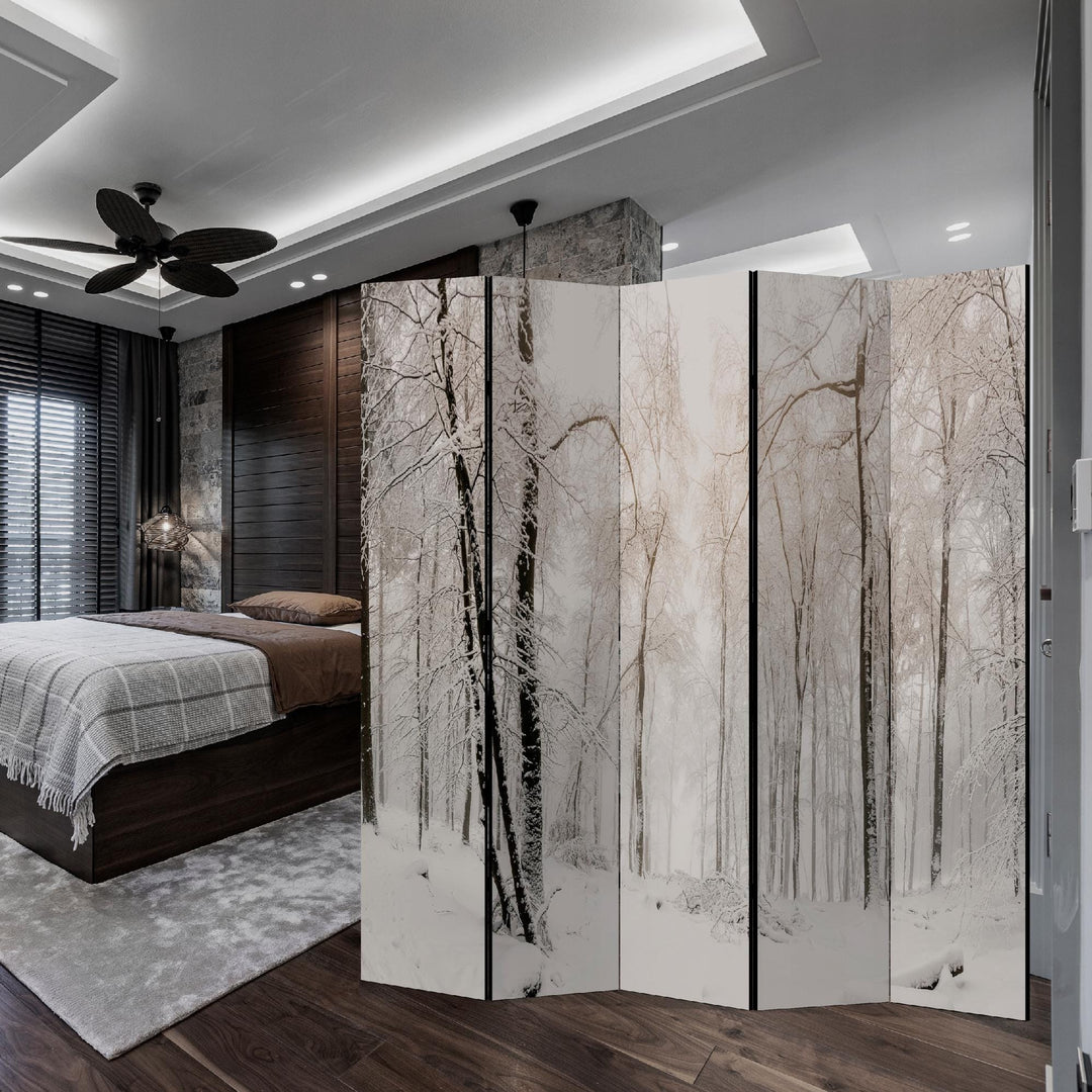 Dekoratīvs istabas aizslietnis, divpusējs, 225x172, Sniegotā meža pasaka L-ART