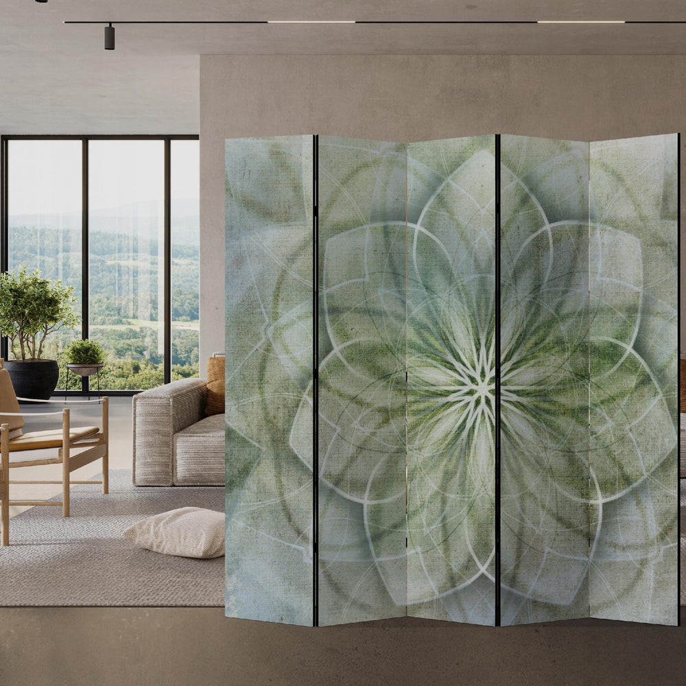 Aizslietnis, divpusējs, 225x172, Zaļganā mandala (Maigos zaļos toņos) L-ART