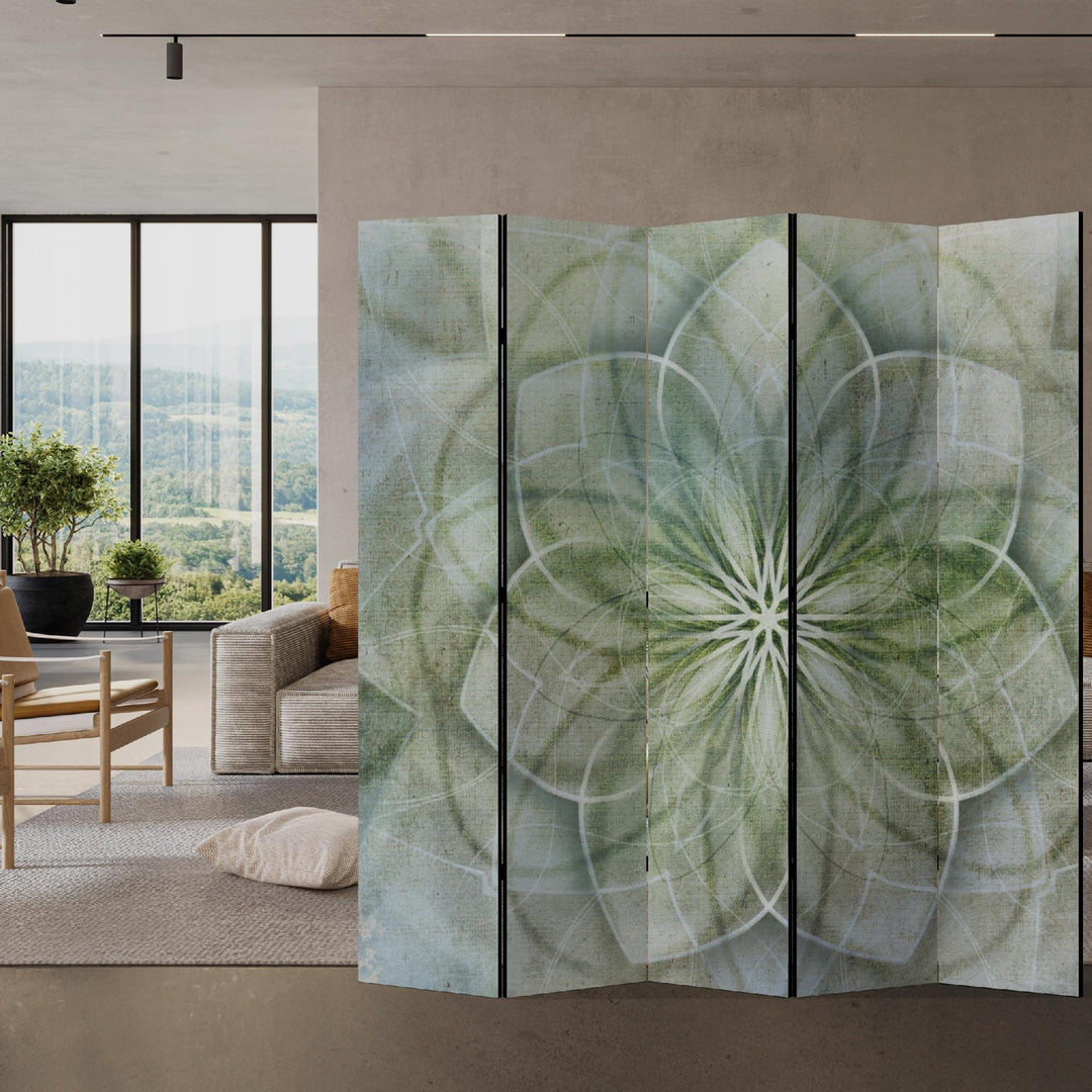 Aizslietnis, divpusējs, 225x172, Zaļganā mandala (Maigos zaļos toņos) L-ART