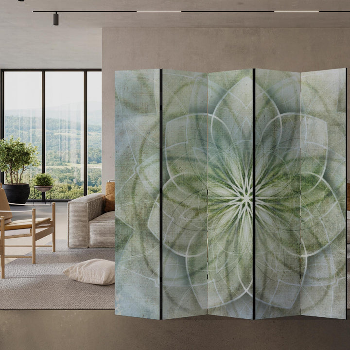 Aizslietnis, divpusējs, 225x172, Zaļganā mandala (Maigos zaļos toņos) L-ART