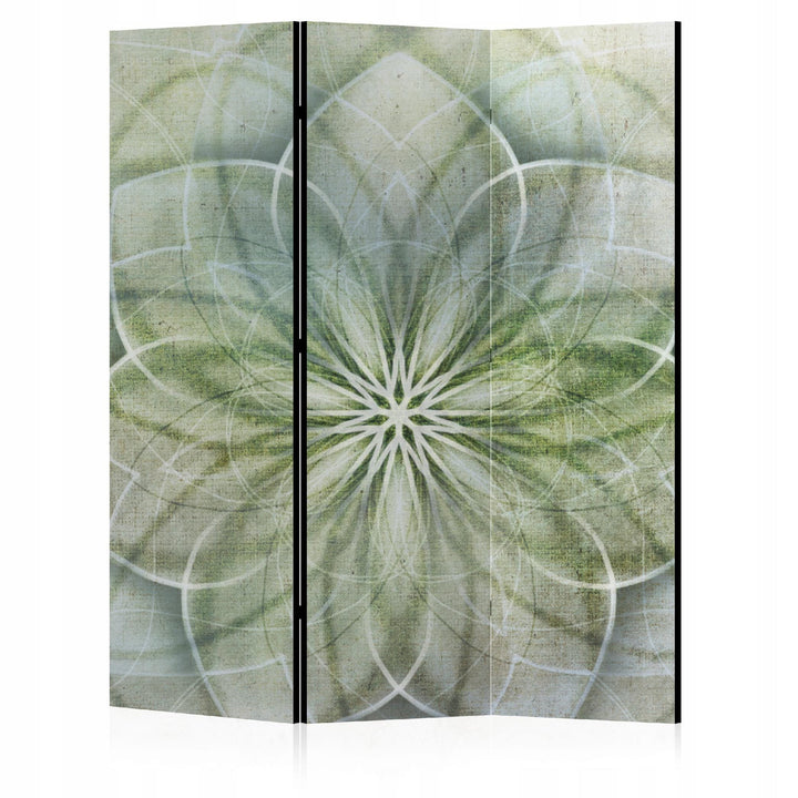 Aizslietnis, vienpusējs istabas sadalītājs, 135x172, Zaļganā mandala (Maigos zaļos toņos) L-ART