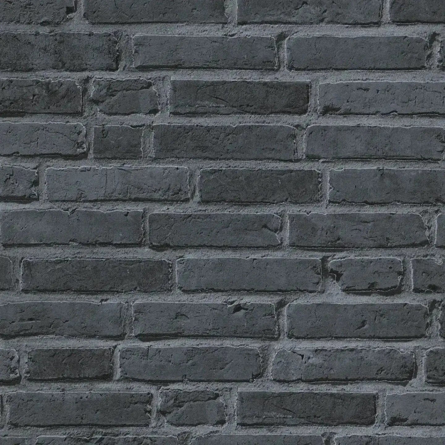 Tapetes ar ķieģeļa imitāciju AS Creation 94283-3 melnā krāsā AS Creation