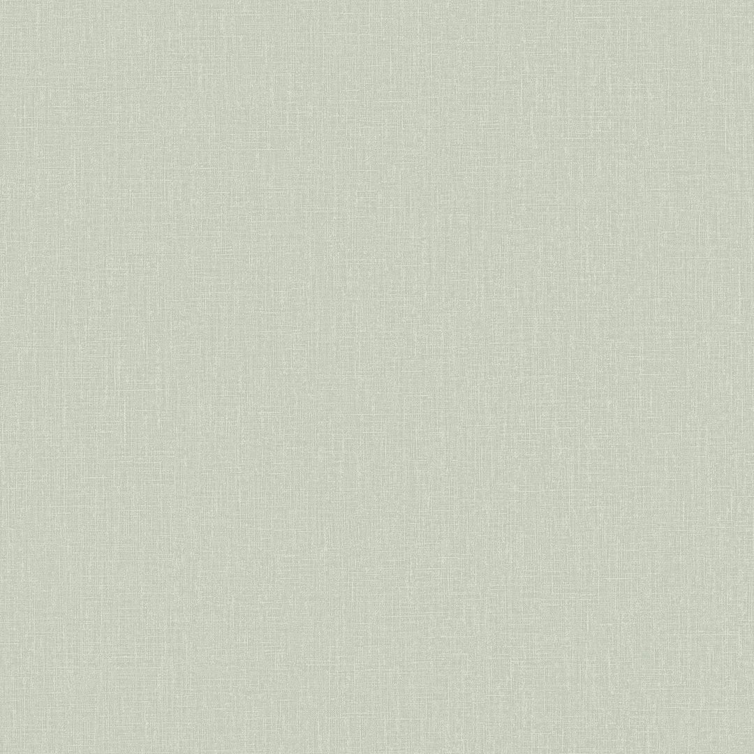 Antibacterial matte non-woven wallpaper in a soft green tone with a textile texture, AT1032