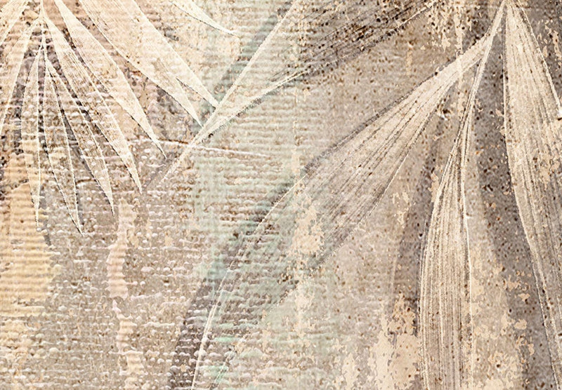 Apaļa kanva (Deluxe) - ar palmu lapām - Palmu skice, 151478 G-ART