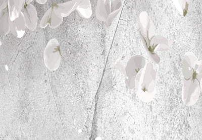 Apaļa Glezna (Deluxe) - Baltie ziedi, 148851 Tapetenshop.lv