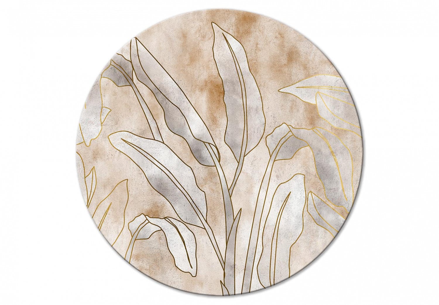 Apaļa glezna (Deluxe) - Banānu lapas - 148695 G-ART