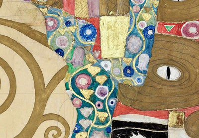 Apaļa kanva (Deluxe) - Gustavs Klimts - Pāris apskāvienā, 148736 G-ART