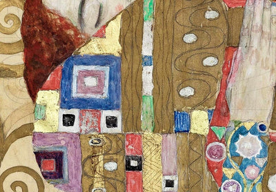Apaļa kanva (Deluxe) - Gustavs Klimts - Pāris apskāvienā, 148736 G-ART