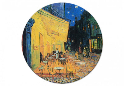 Apaļa kanva (Deluxe) - Kafejnīcas terase naktī, Vinsents van Gogs, 148910 G-ART
