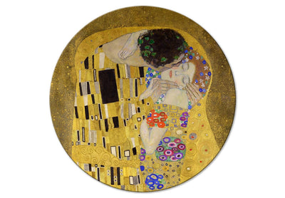 Apaļa kanva (Deluxe) - Skūpsts - Gustavs Klimts, 148744 G-ART