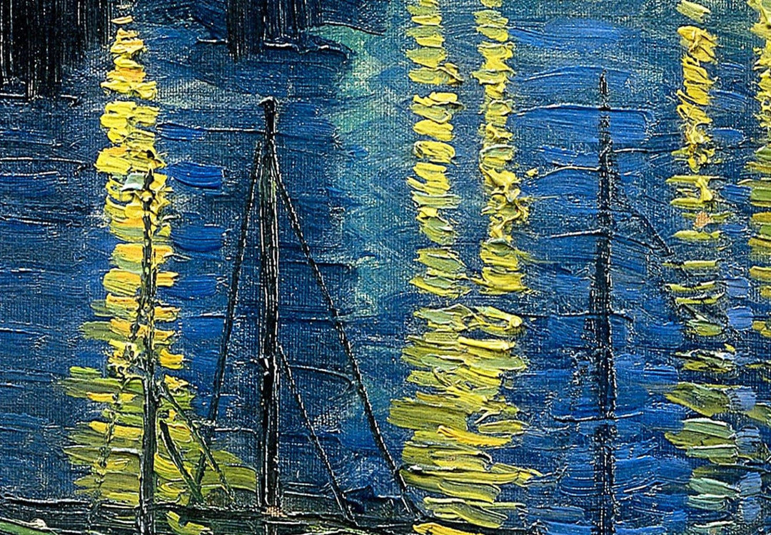Apaļa glezna (Deluxe) - Vinsents van Gogs - Zvaigžņotā nakts - 148713 G-ART