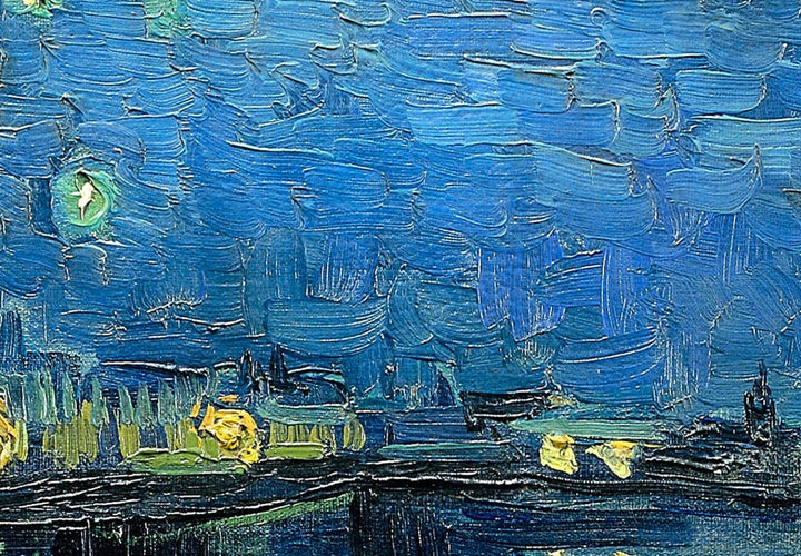 Apaļa glezna (Deluxe) - Vinsents van Gogs - Zvaigžņotā nakts - 148713 G-ART