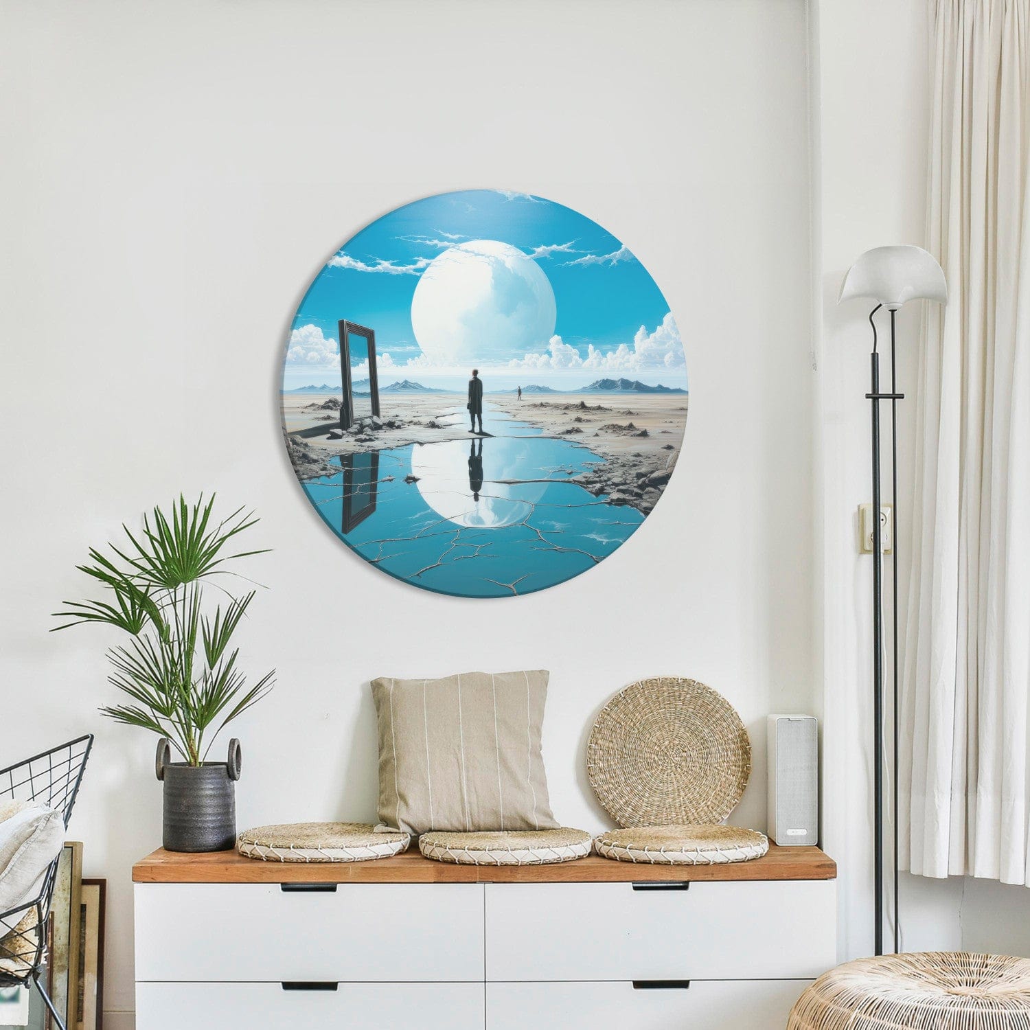 Apaļa glezna - Spoguļa impresija - 151600 G-ART