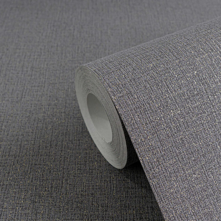 Augstākās kvalitātes vienkrāsainas tapetes ar smalku, nedaudz spīdīgu tekstūru |pelēka, zelta | 3010200 AS Creation