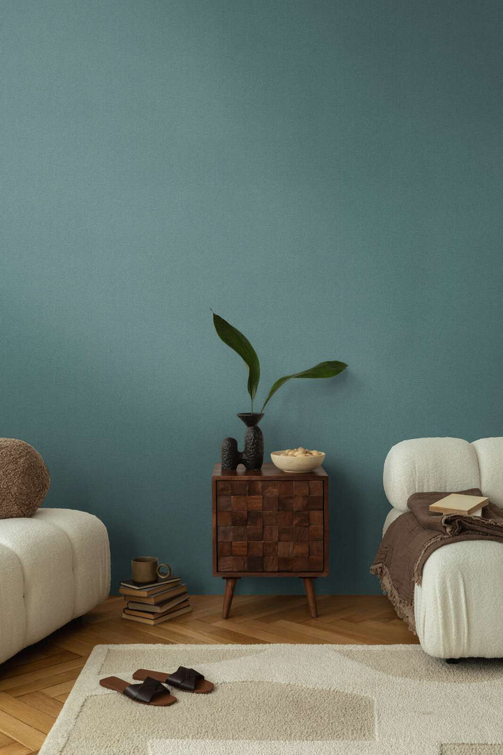 Augstas kvalitātes matētas neaustas tapetes ar vieglu tekstila faktūru | tumši zilā, zelta | 3010177 AS Creation