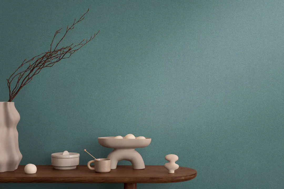 Augstas kvalitātes matētas neaustas tapetes ar vieglu tekstila faktūru | tumši zilā, zelta | 3010177 AS Creation