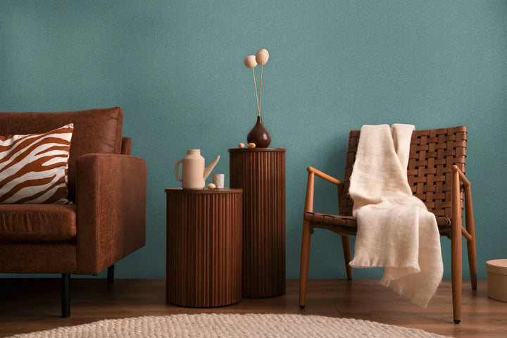 Augstas kvalitātes matētas neaustas tapetes ar vieglu tekstila faktūru | tumši zilā, zelta | 3010177 AS Creation