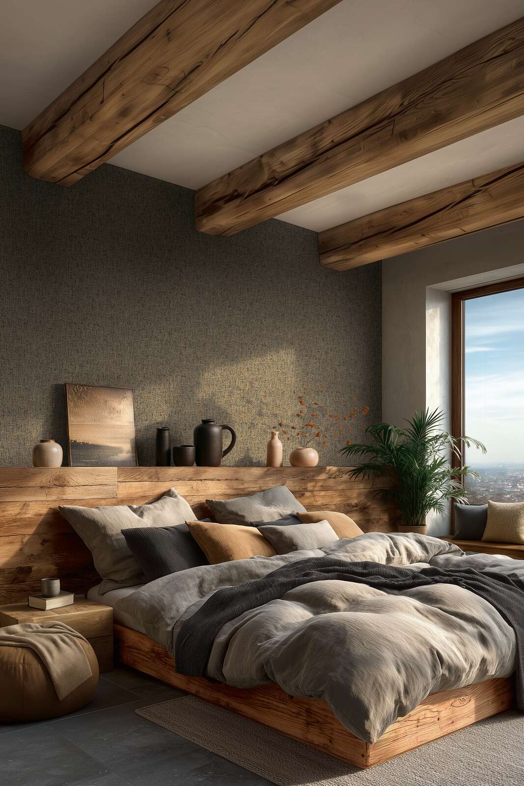 Augstas kvalitātes tapetes ar auduma faktūru - brūnā krāsā - 3011124 AS Creation