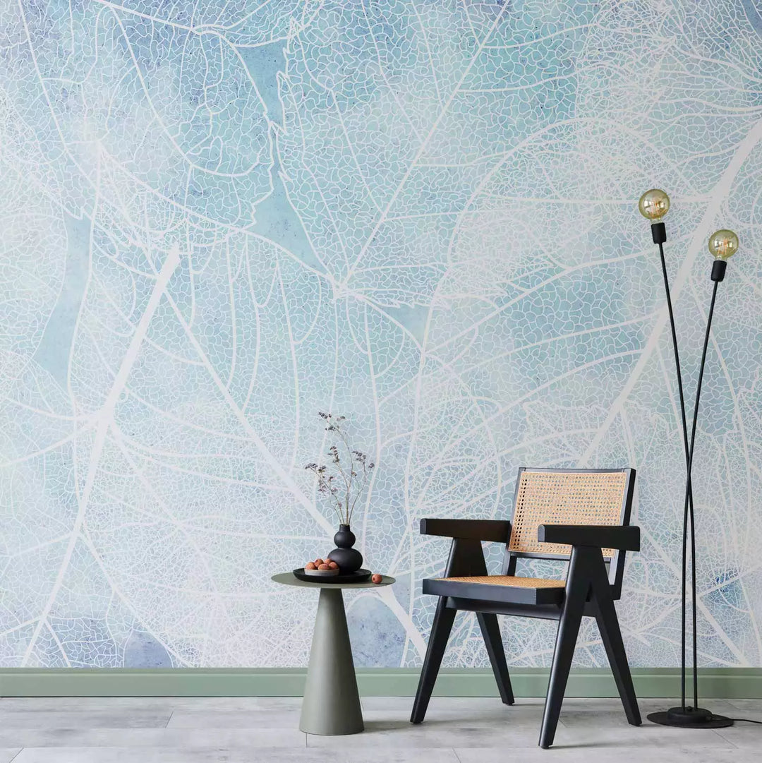 Fototapeet - Sügisene loodus sinise ja valge värviga, 138617