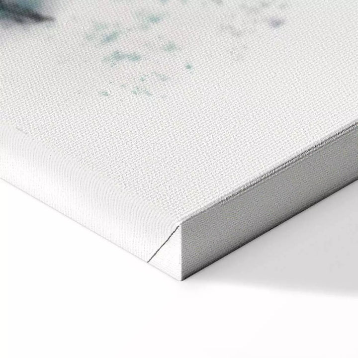 Canva with flowers - abstract blue poppies, 131974