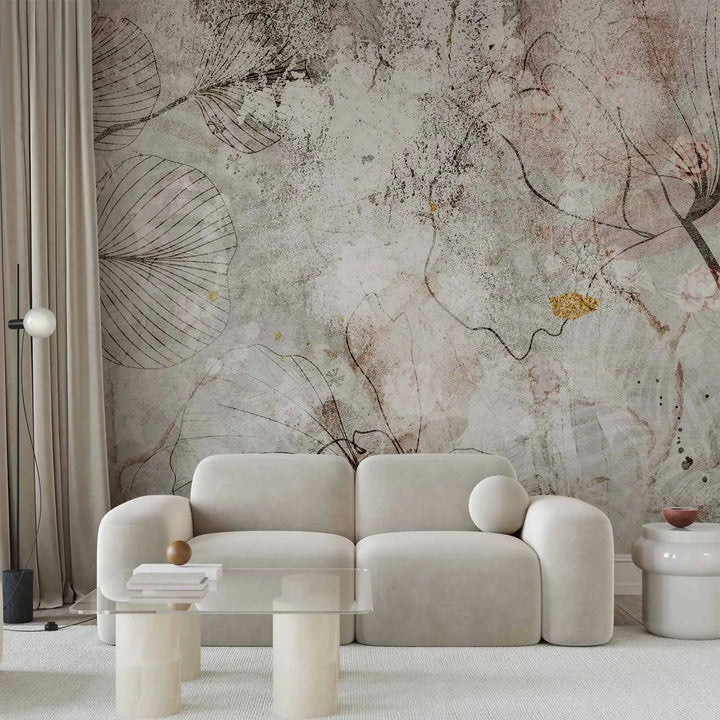 Wall Murals - Floral fresco, 148591