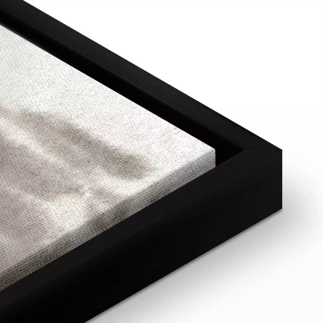 Glezna melnā koka rāmī - Magones (akvareļu tehnika), 97976