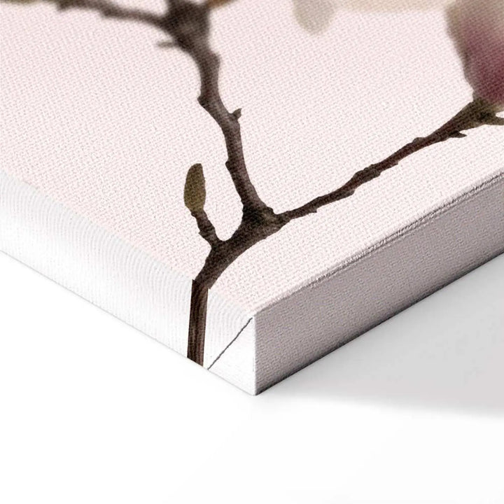 Canva with magnolia on a pink background, (x 3), 122780