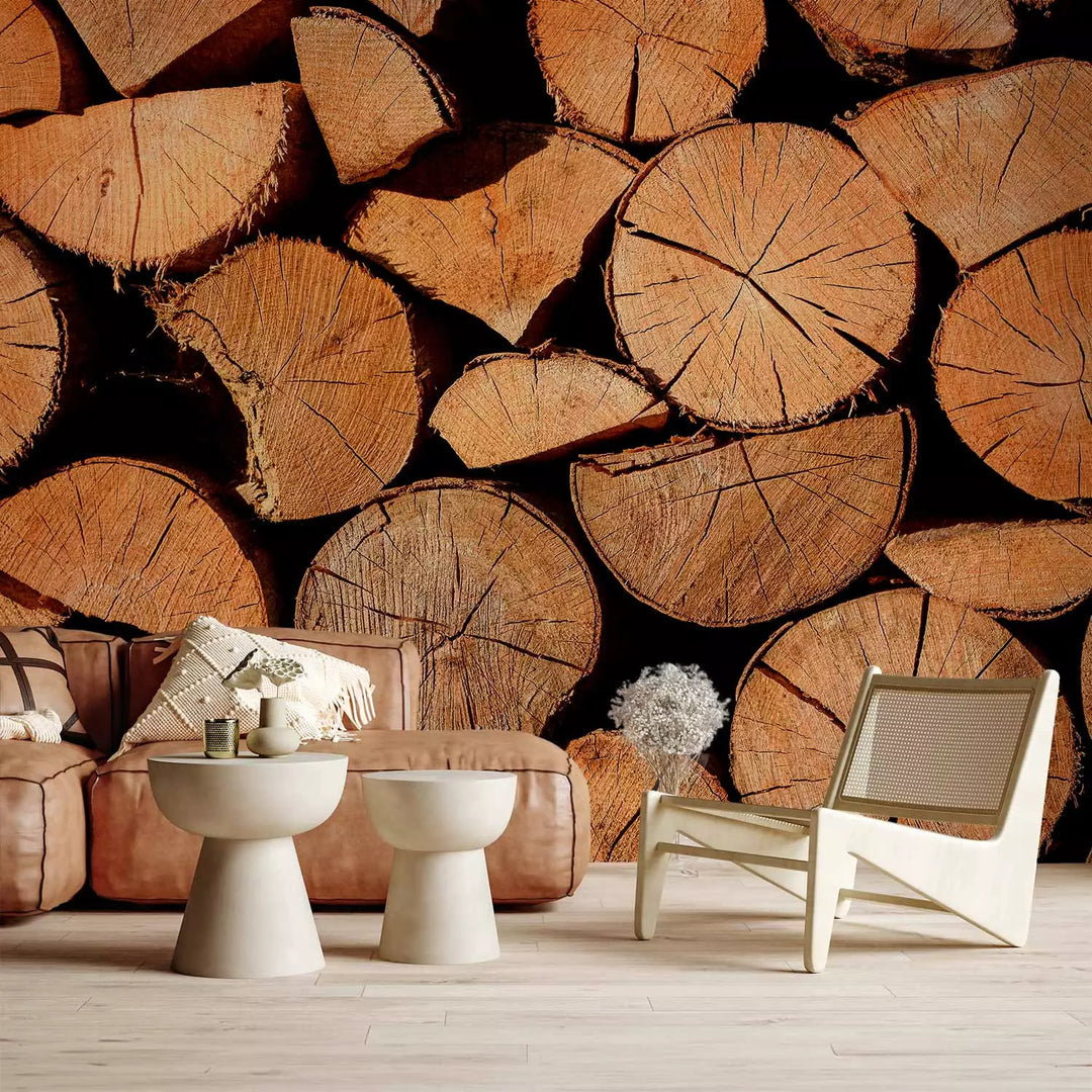 Fototapetes - Nocirsti koki ar redzamām plaisām, 149880