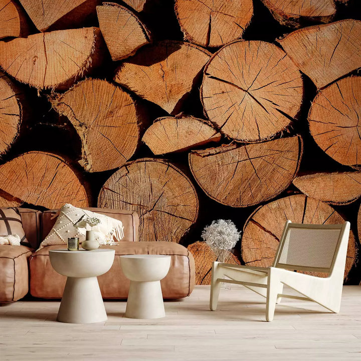 Fototapetes - Nocirsti koki ar redzamām plaisām, 149880