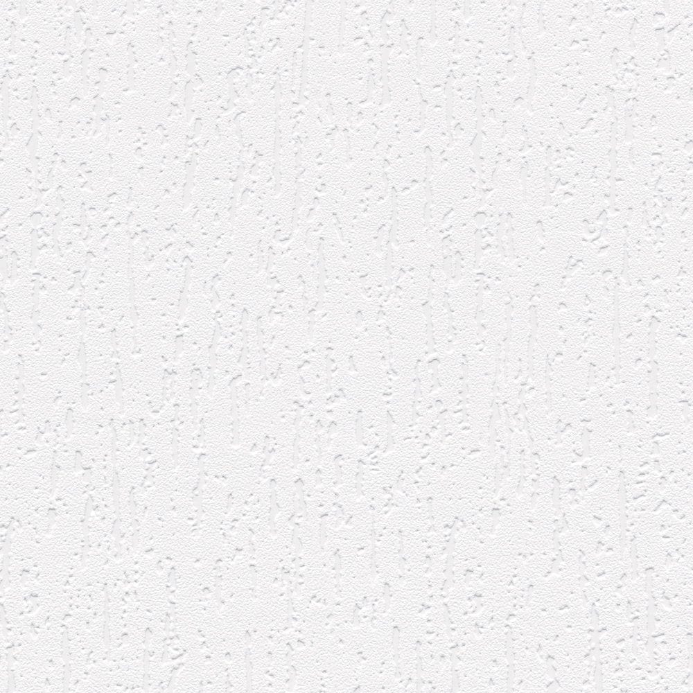 Baltas tapetes ar apmetuma struktūru un 3D efektu - 95565 (0.53x15m) AS Creation