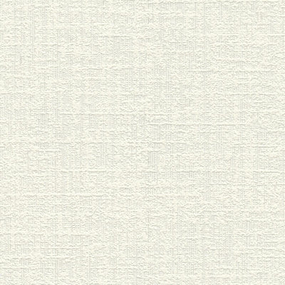 White wallpaper RASCH with fine textile texture, 653717 - buy RASCH