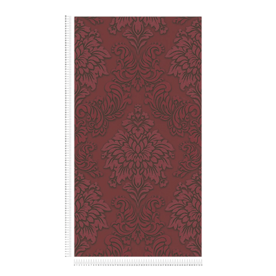 Tapetes guļamistabai - Baroka stila ar mirdzuma efektu - sarkanas, AS 368983 AS Creation