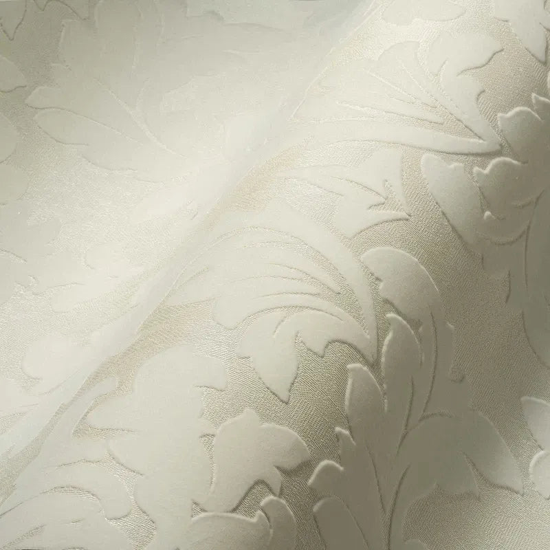 Baroka stila tapetes – krēmkrāsā, FLOCK, 33580-1 AS Creation