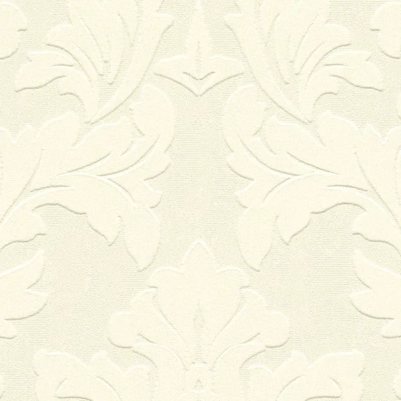 Baroka stila tapetes – krēmkrāsā, FLOCK, 33580-1 AS Creation