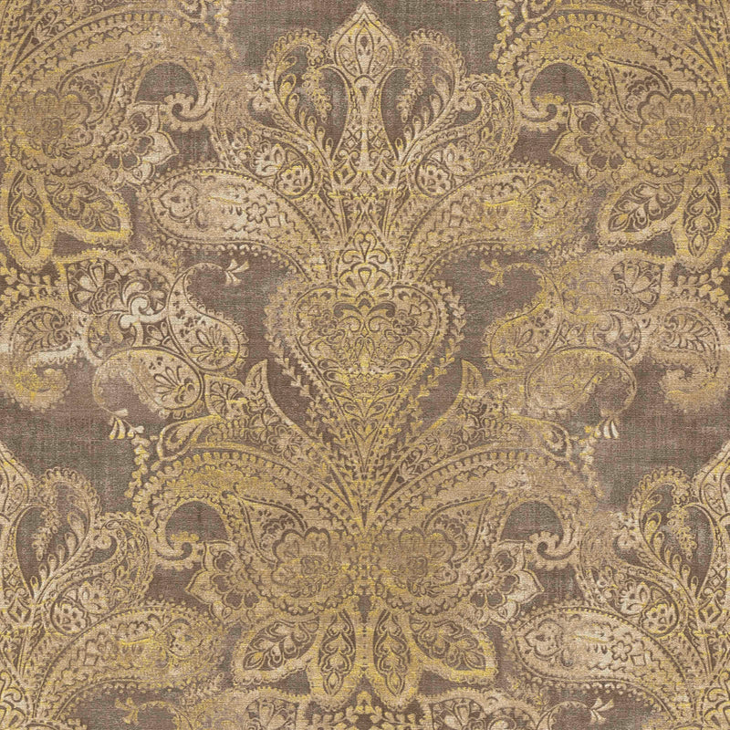 Baroka tapetes ar lieliem ornamentiem brūnā krāsā, 1374032 AS Creation