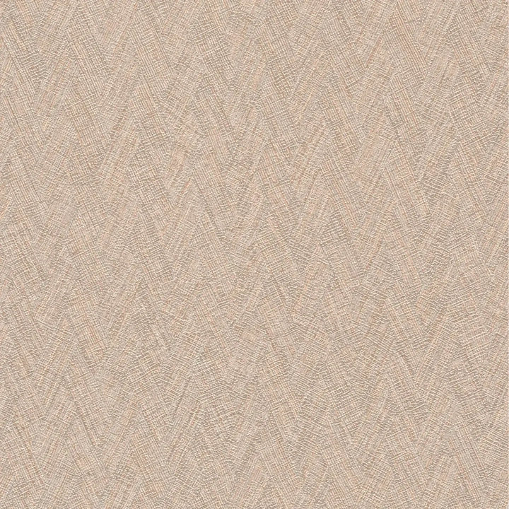 Brūnas neaustas tapetes ar smalku austu tekstūru zigzaga - 3010611 AS Creation