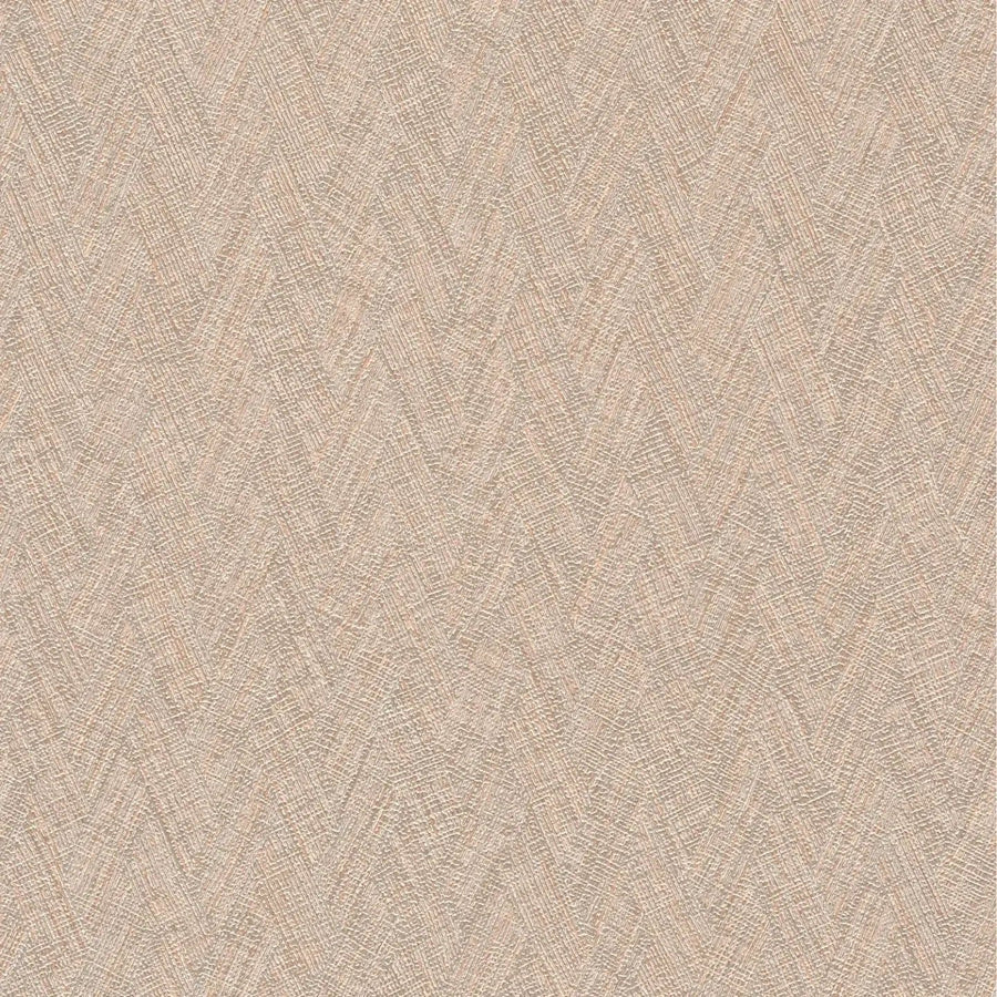 Brūnas neaustas tapetes ar smalku austu tekstūru zigzaga - 3010611 AS Creation