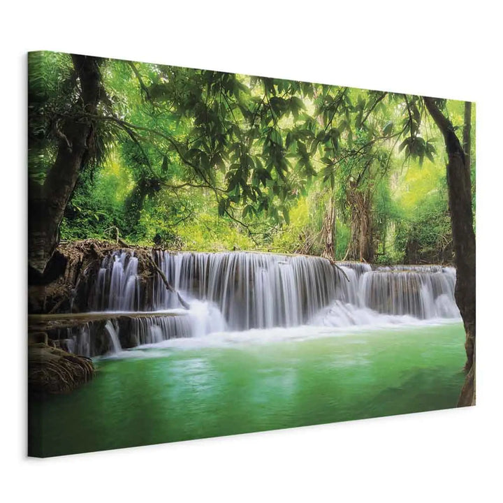 Kanva ar mierīgu dabas ainavu - Kanjanaburi ūdenskritums (x 1), 128838