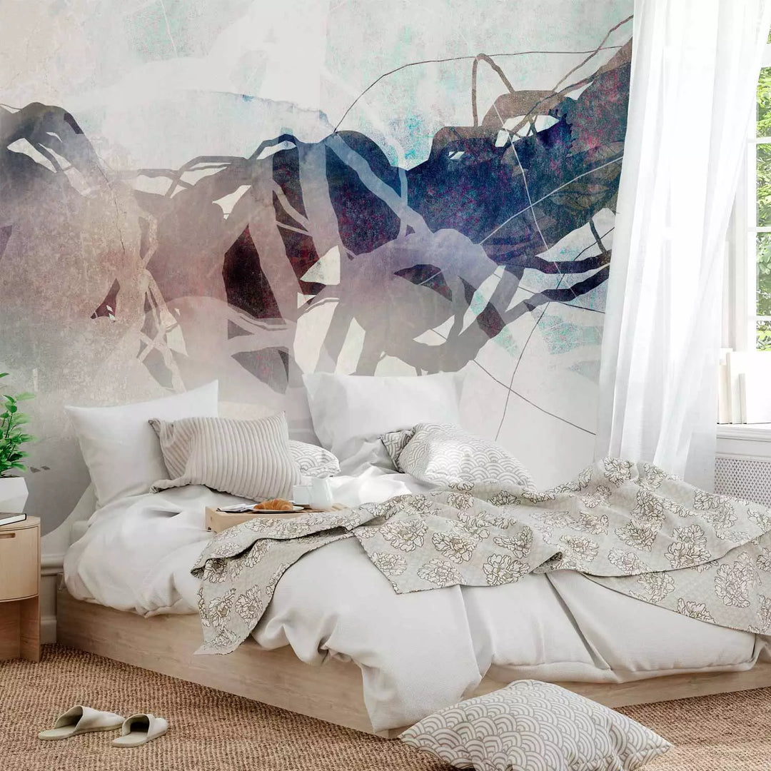 Fototapetai - Linijos ir skaičiai šviesiame fone, 148834