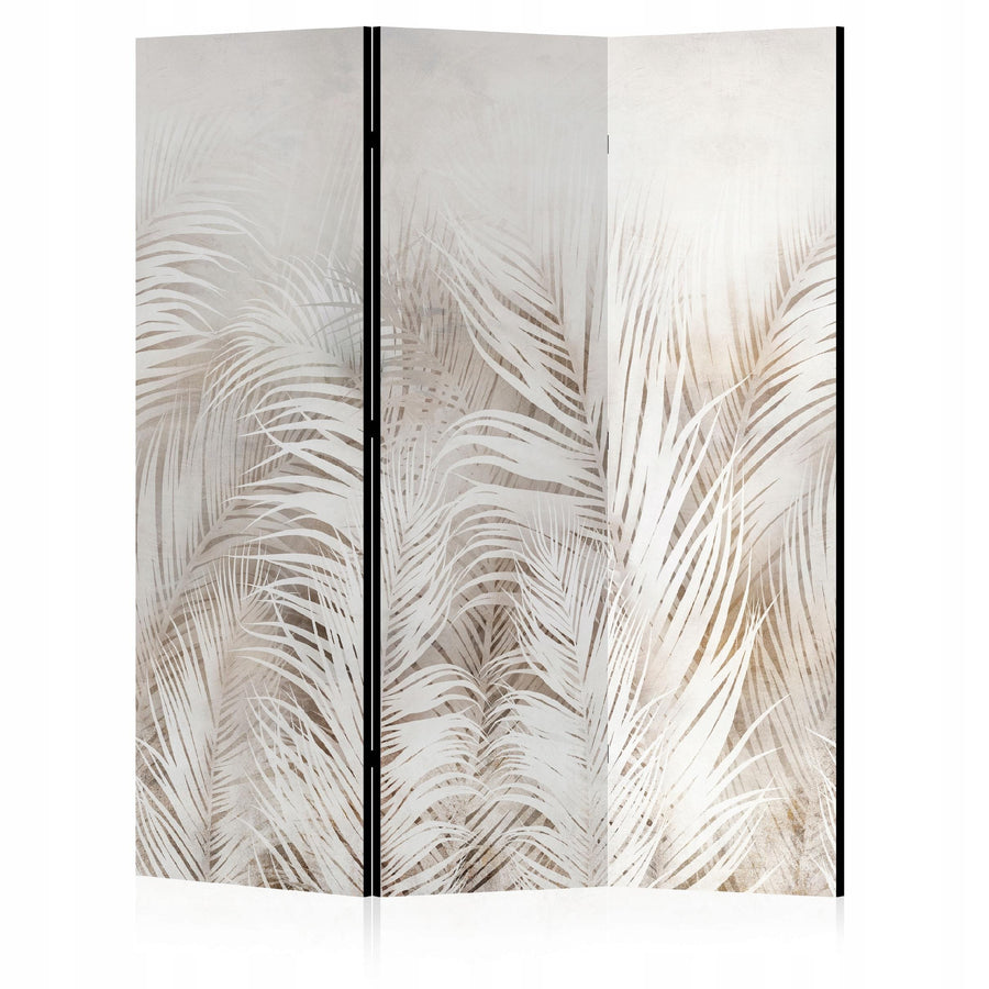 Dekoratīvais aizslietnis ar palmu lapu motīvu, divpusējs, bēšā krāsā, 135x172 L-ART
