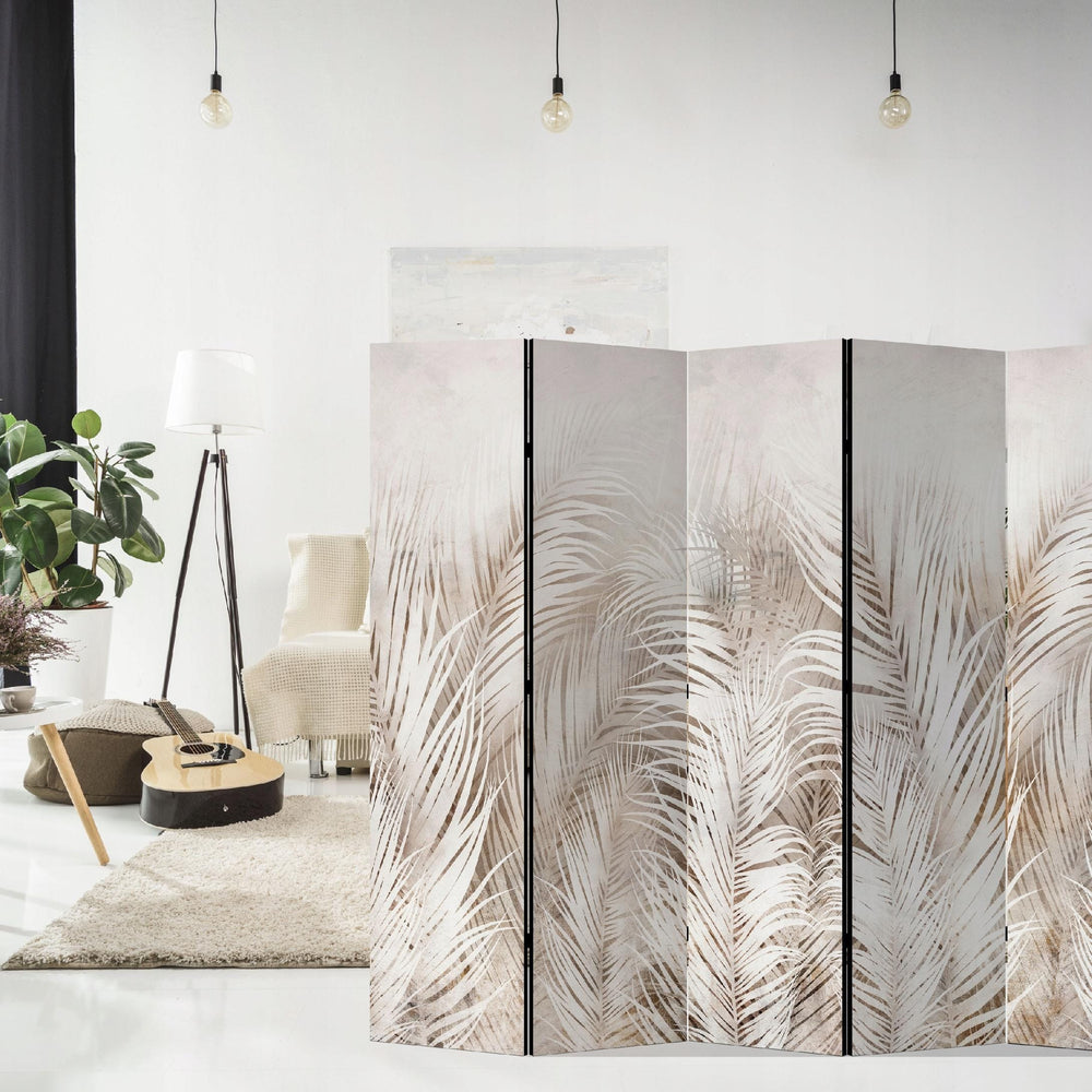 Dekoratīvais aizslietnis ar palmu lapu motīvu, divpusējs, bēšā, krāsā, 225x172 L-ART
