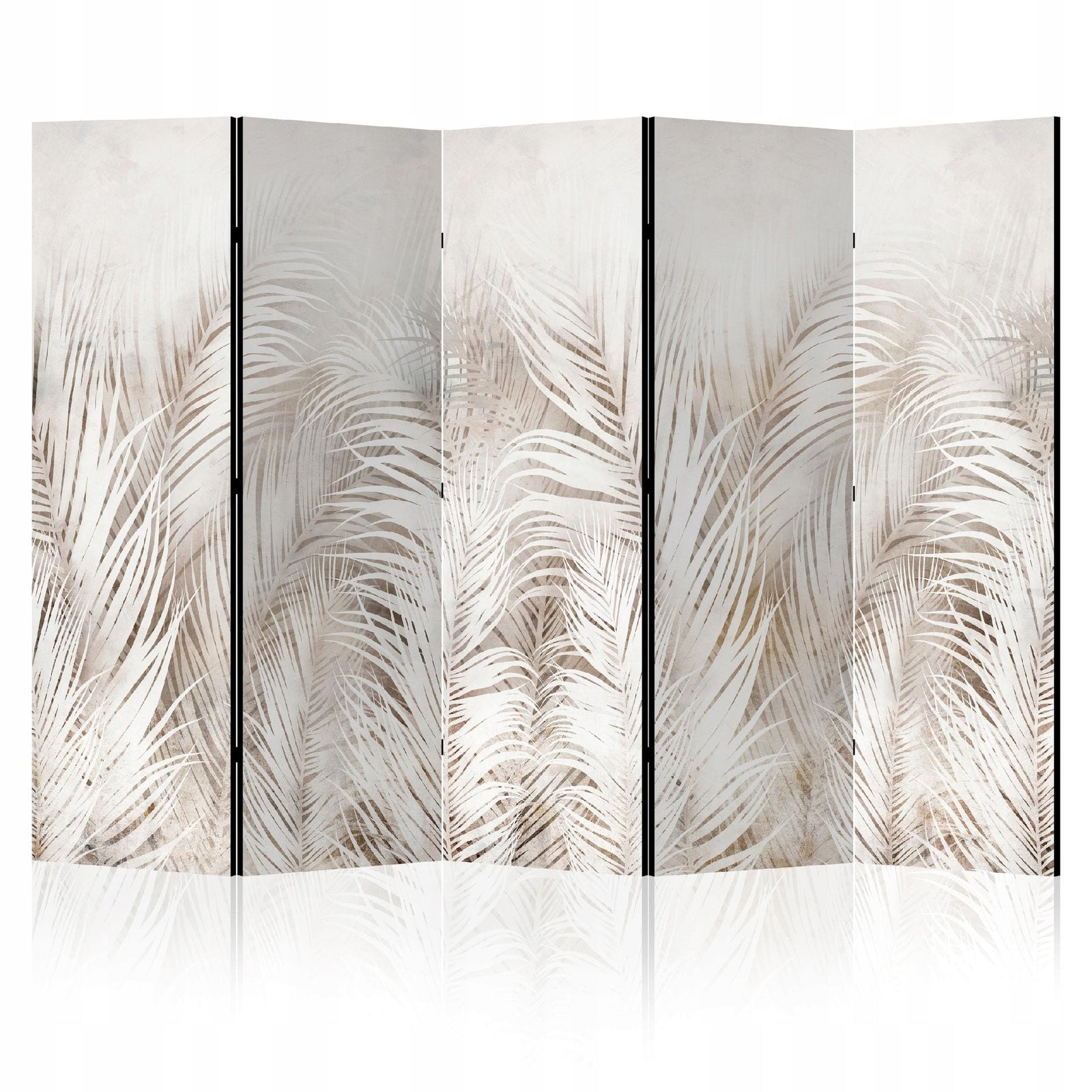 Dekoratīvais aizslietnis ar palmu lapu motīvu, divpusējs, bēšā, krāsā, 225x172 L-ART